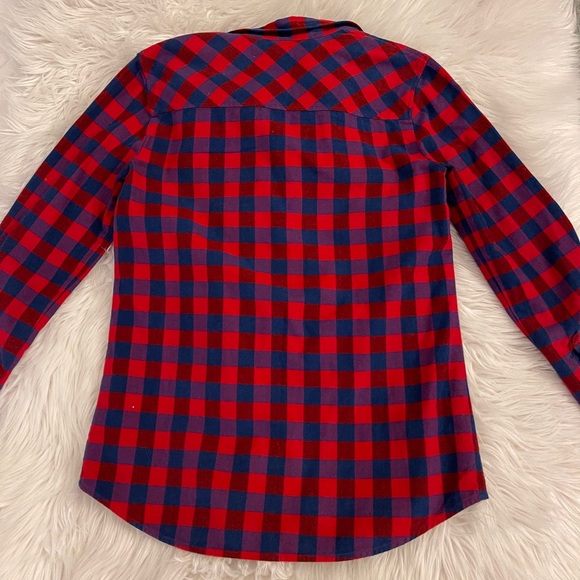 J Crew | checked button up | red & blue - Picture 8 of 11